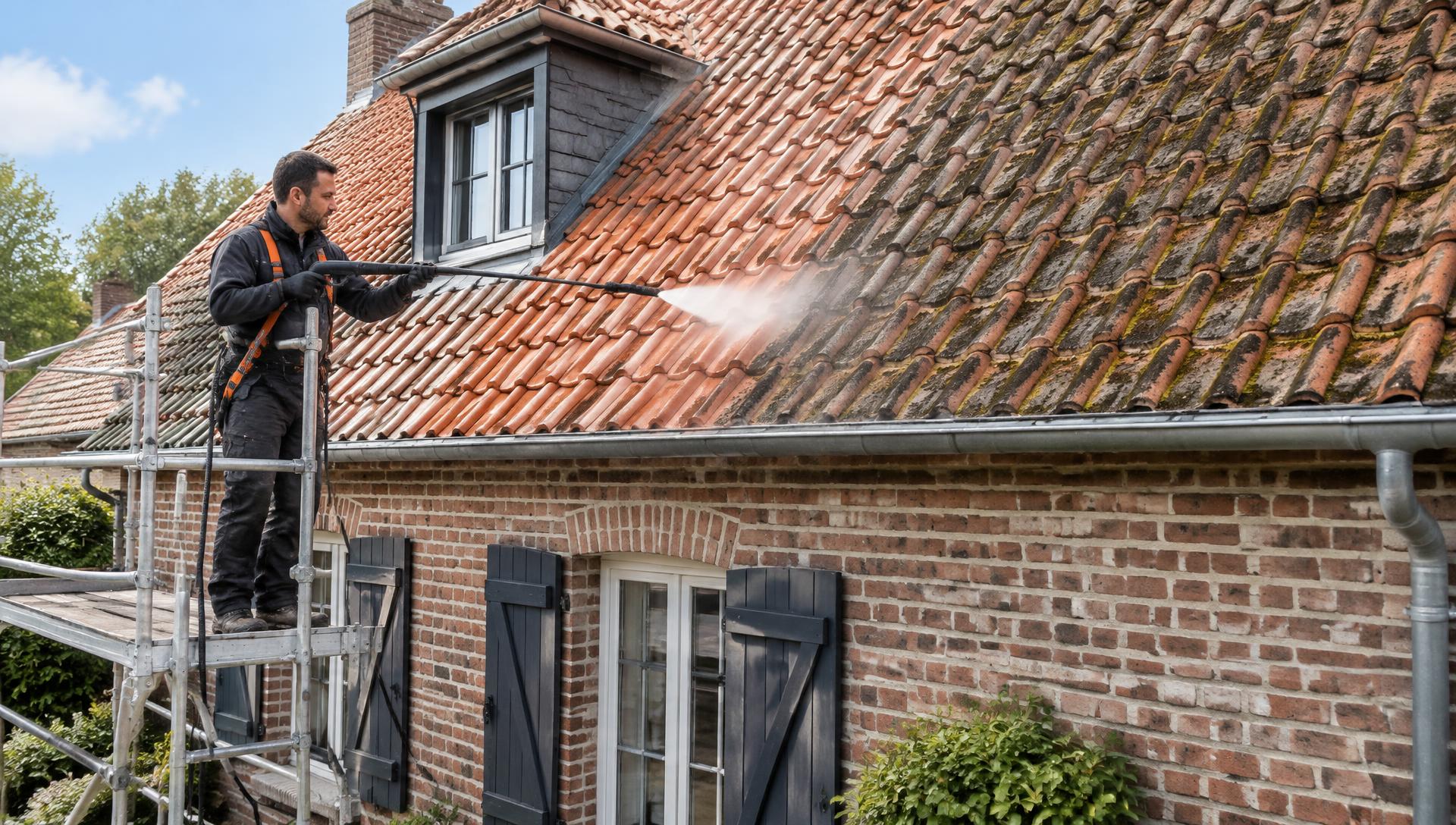 Nettoyage de toiture et façade à Wasquehal
